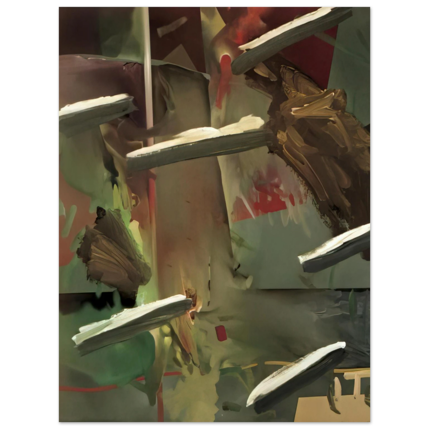 Gerhard Richter - ABSTRAKTES BILD ABSTRACT PAINTING 1976 75x100 cm / 30x40inches Fine Art Poster