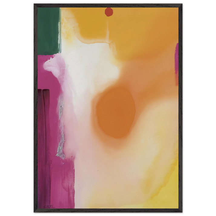 Bullseye - 1989 - Helen Frankenthaler 70x100 cm / 28x40 inches Framed Art Print – Black Wooden Frame