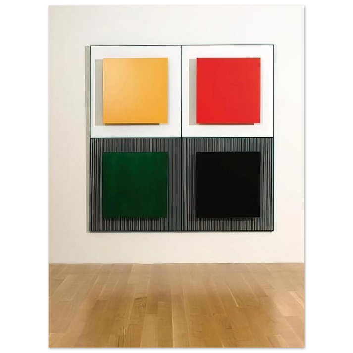 Jesus Rafael Soto - MARICHE 2 1997 75x100 cm / 30x40inches Fine Art Poster