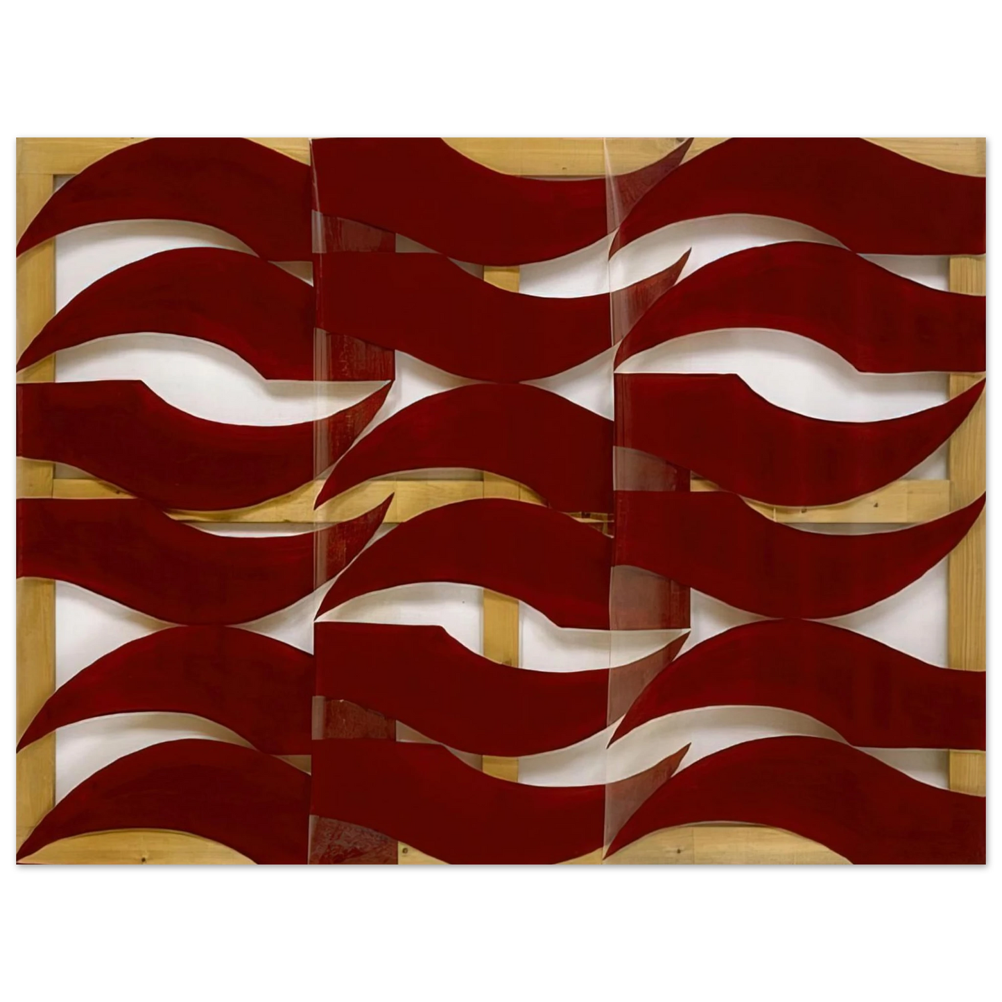 Carla Accardi - Rosso scuro - 1974 75x100 cm / 30x40inches Fine Art Poster