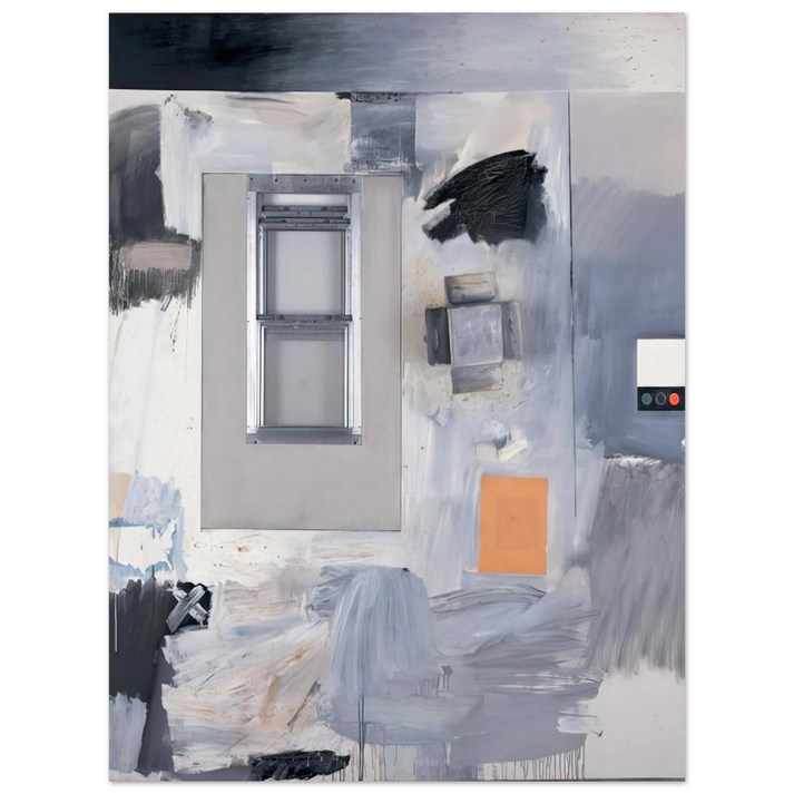 Robert Rauschenberg - TROPHY V FOR JASPER JOHNS 1962 75x100 cm / 30x40inches Fine Art Poster