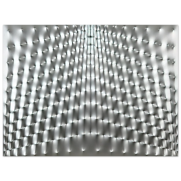 Enrico Castellani - Superficie Argento - 1973 75x100 cm / 30x40inches Fine Art Poster
