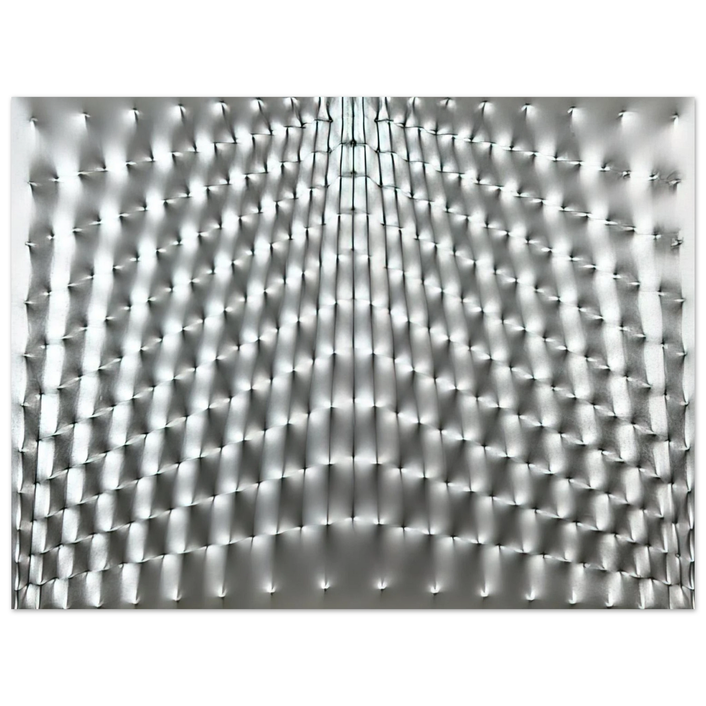 Enrico Castellani - Superficie Argento - 1973 75x100 cm / 30x40inches Fine Art Poster
