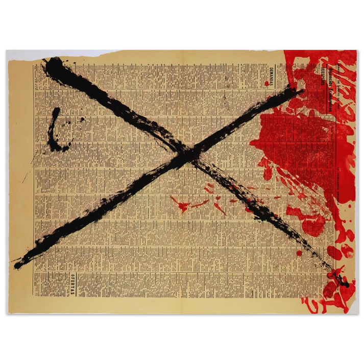 Antoni Tapies - JOURNAL 1968 75x100 cm / 30x40inches Fine Art Poster