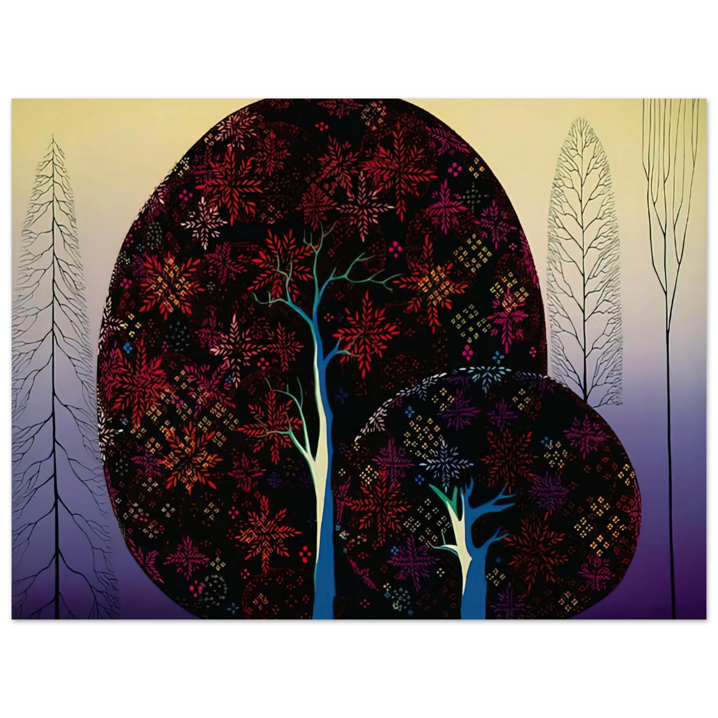 Eyvind Earle - A Tree Poem 75x100 cm / 30x40inches Fine Art Poster