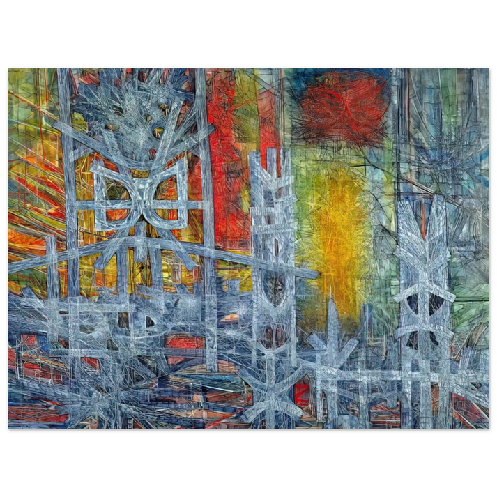 Jimmy Ernst - Silence at Sharpeville - 1962 75x100 cm / 30x40inches Fine Art Poster