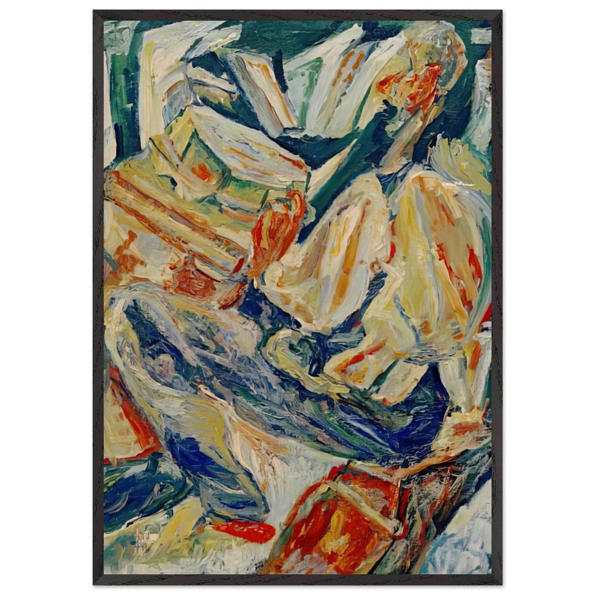THE PHILOSOPHER 1921 - Chaim Soutine 70x100 cm / 28x40 inches Framed Art Print – Black Wooden Frame