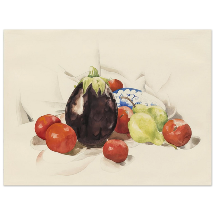 Charles Demuth - Eggplant and Tomatoes - 1926 75x100 cm / 30x40inches Fine Art Poster