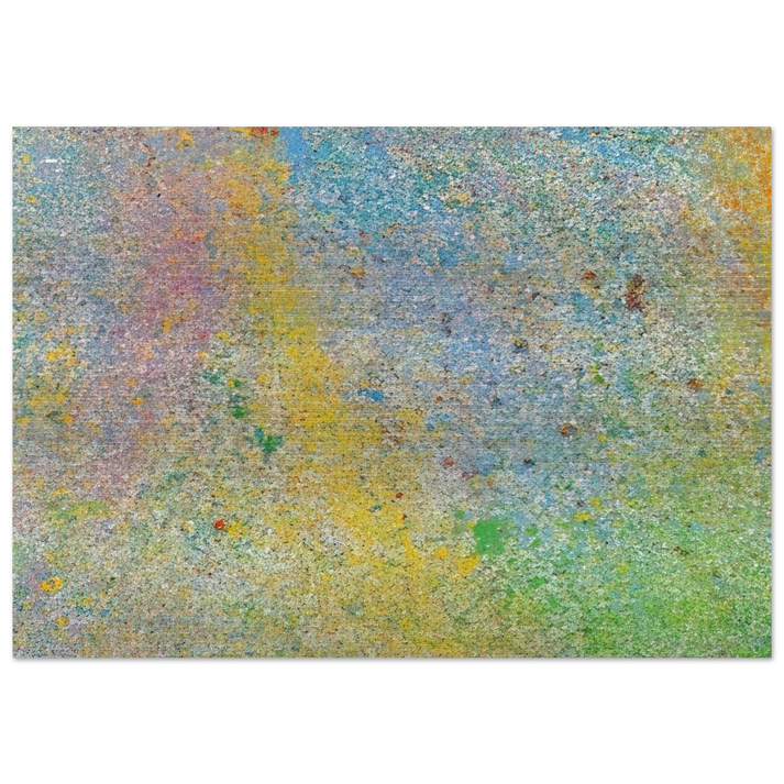 Milky Way - 1966 - Walasse Ting Brushed Aluminum Print - 70x100 cm / 28x40 inches | Walasse Ting Aluminum Print | Walasse Ting Prints