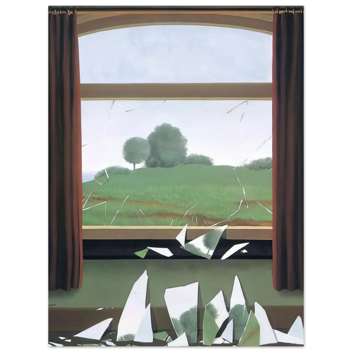 Rene Magritte - THE KEY TO THE FIELDS 1936 75x100 cm / 30x40inches Fine Art Poster