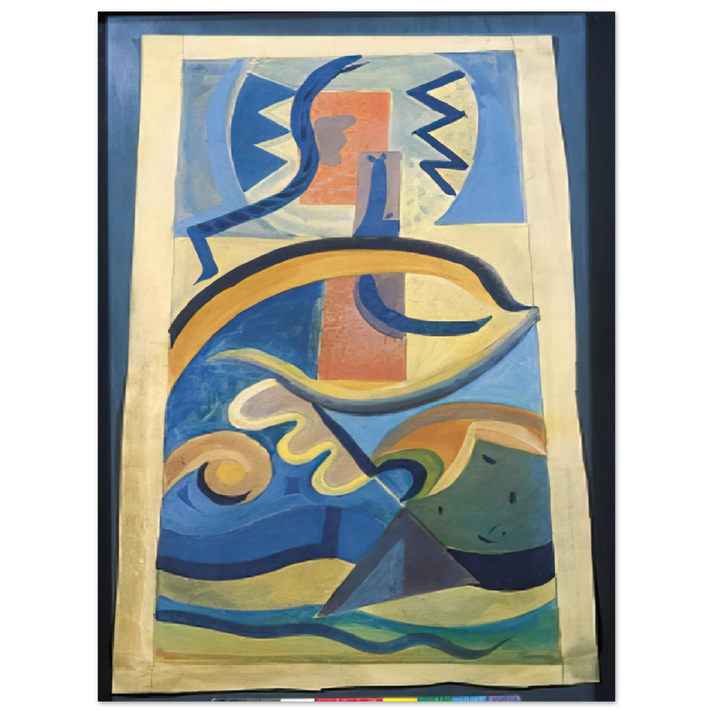 Julius Evola - Untitled - Abstract Art, Dada 75x100 cm / 30x40inches Fine Art Poster