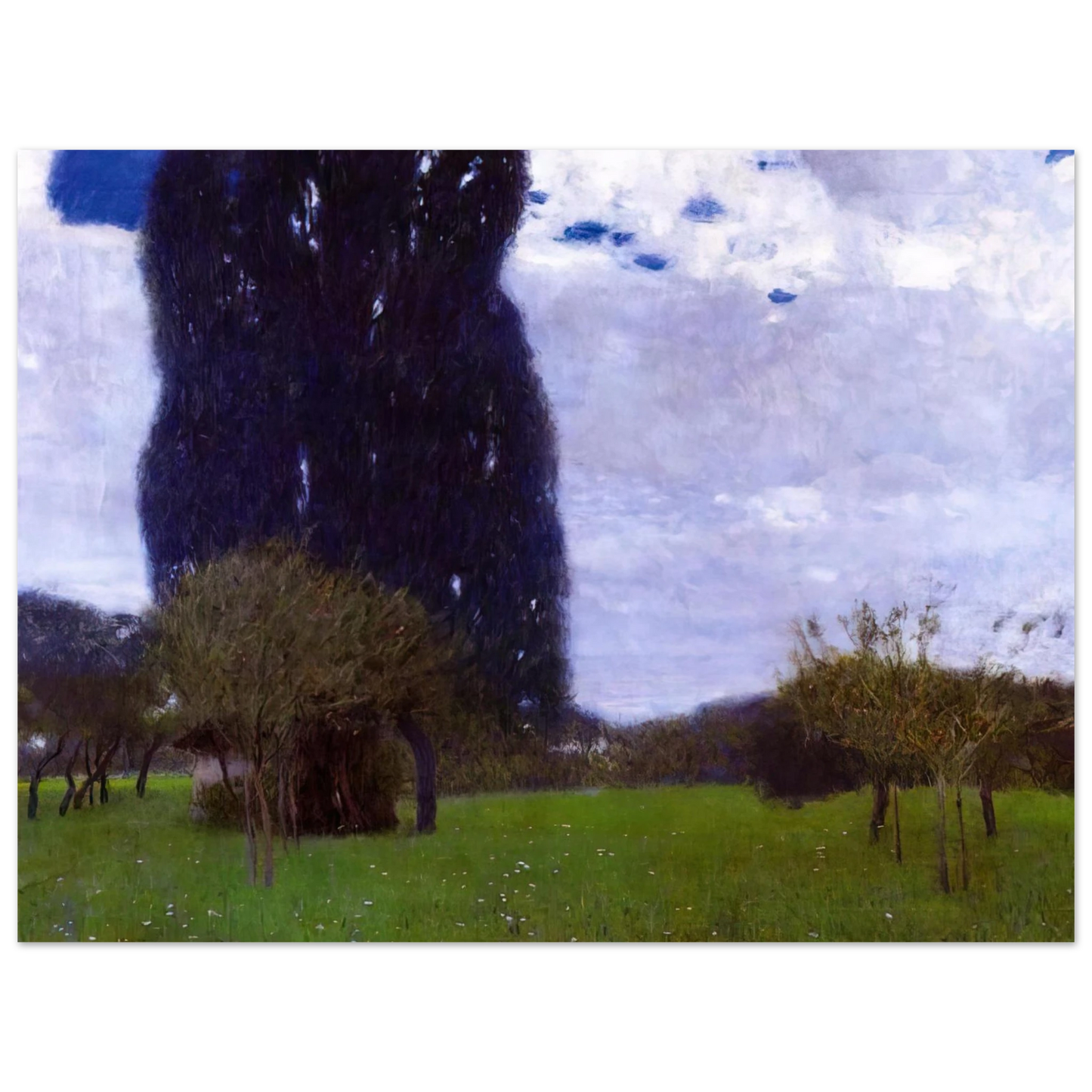 Gustav Klimt - THE TALL POPLAR TREES II 75x100 cm / 30x40inches Fine Art Poster