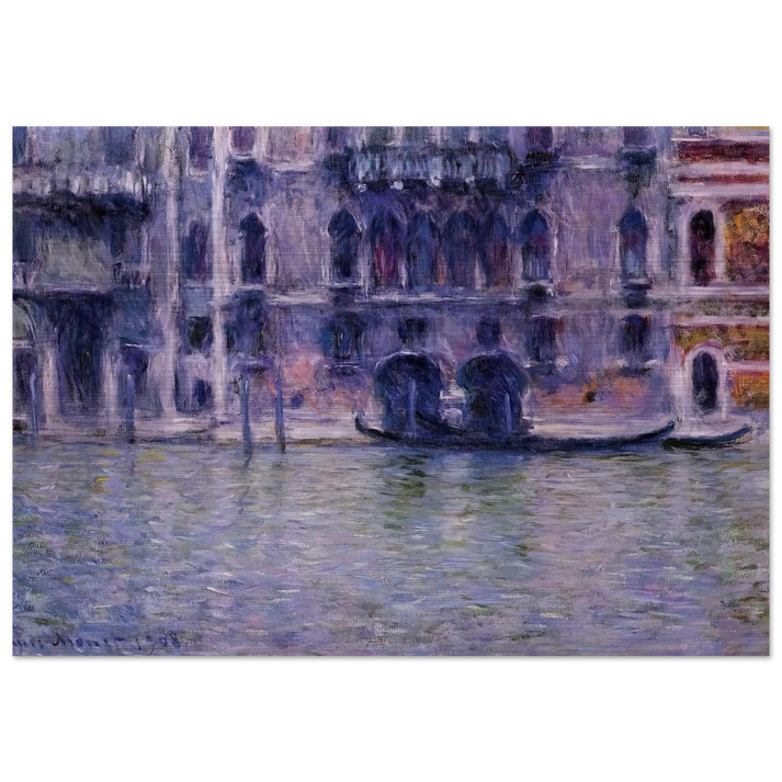 Palazzo da Mulla - claude monet Brushed Aluminum Print - 70x100 cm / 28x40 inches | claude monet Aluminum Print | claude monet Prints