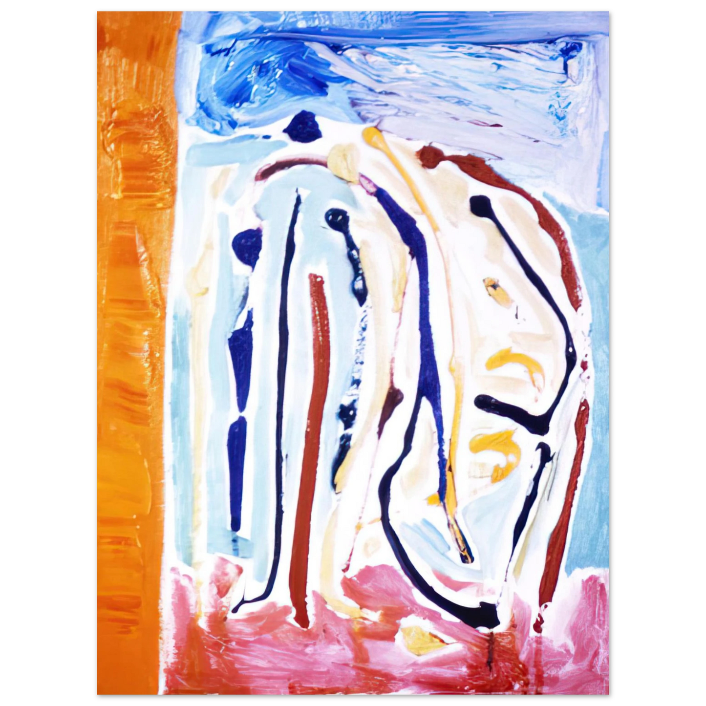 Ronnie Landfield - Sky Dance - 1973 75x100 cm / 30x40inches Fine Art Poster
