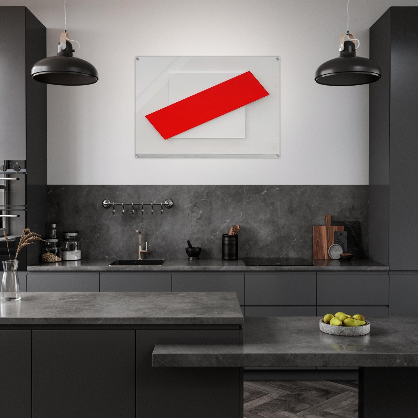 Red Diagonal - Ellsworth Kelly Acrylic Print - 70x100 cm / 28x40″ inches