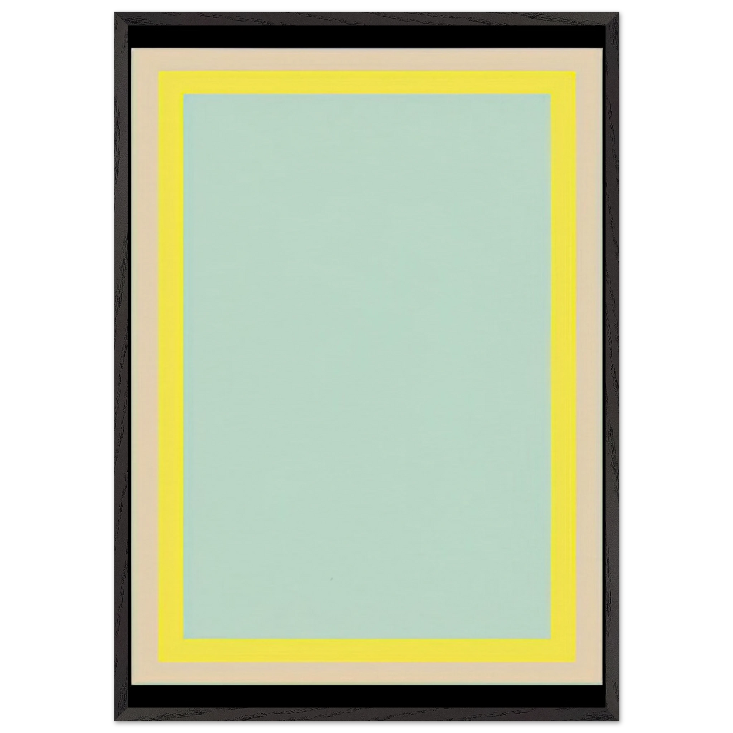 Series Painting 10 - 1966 - Ronnie Landfield 70x100 cm / 28x40 inches Framed Art Print – Black Wooden Frame