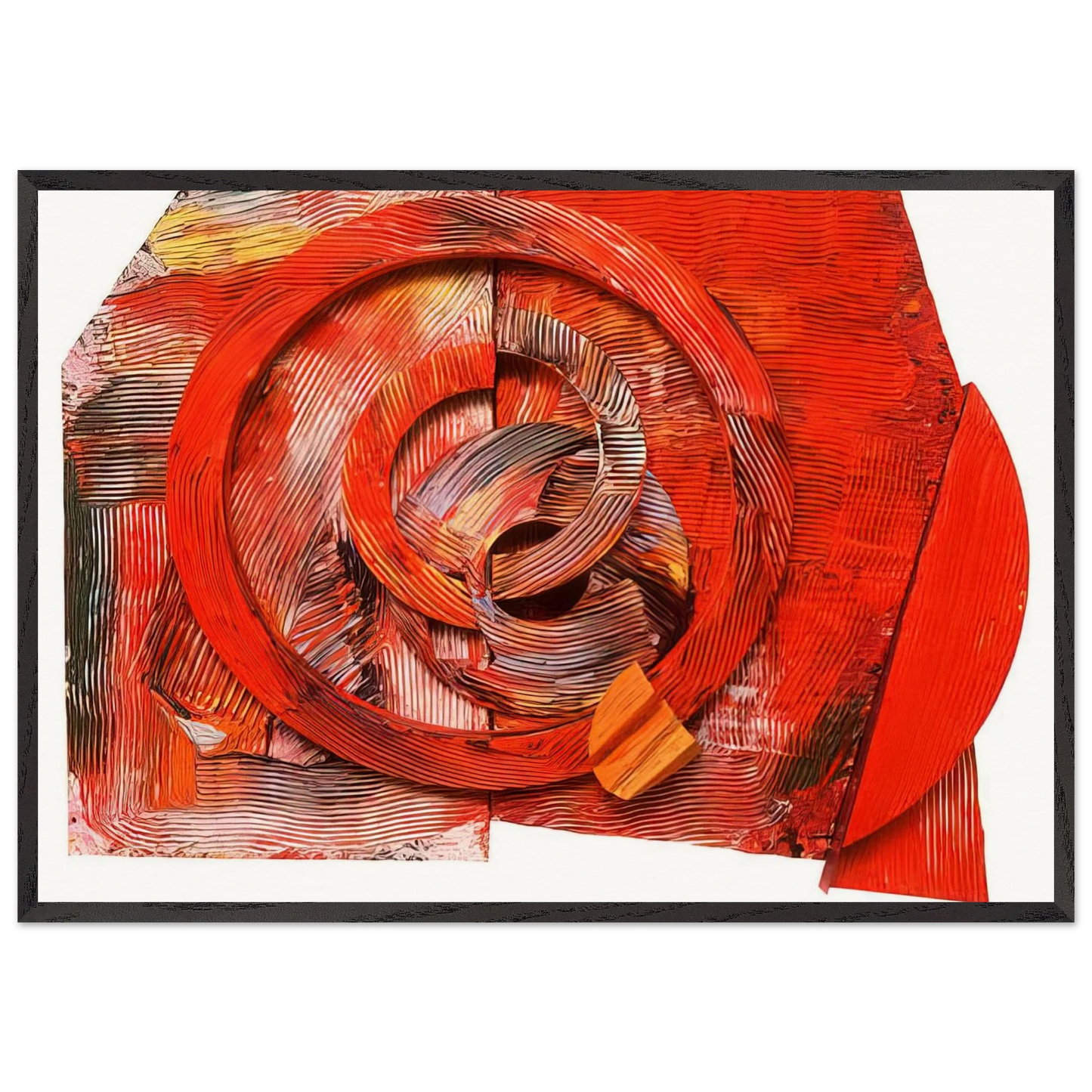 Waking Up - Sam Gilliam 70x100 cm / 28x40 inches Framed Art Print – Black Wooden Frame