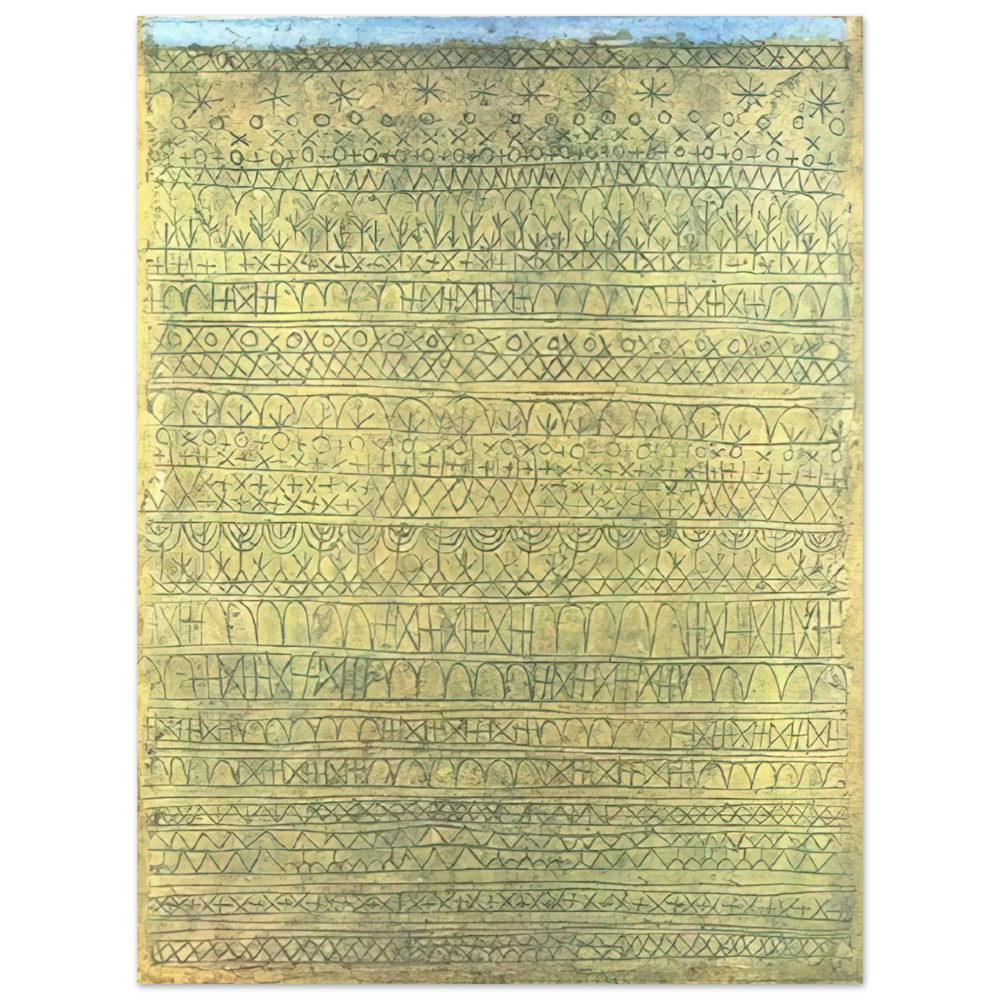Paul Klee - PASTORAL RHYTHMS 1927 75x100 cm / 30x40inches Fine Art Poster