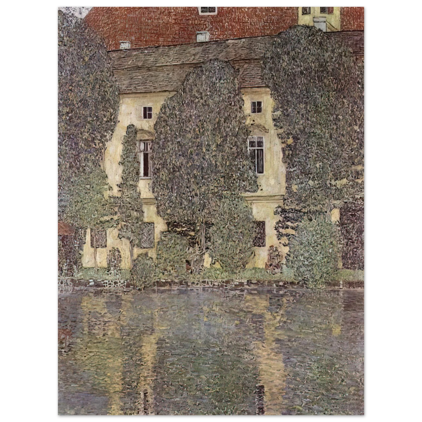 Gustav Klimt - THE SCHLOSS KAMMER ON THE ATTERSEE III 1910 75x100 cm / 30x40inches Fine Art Poster