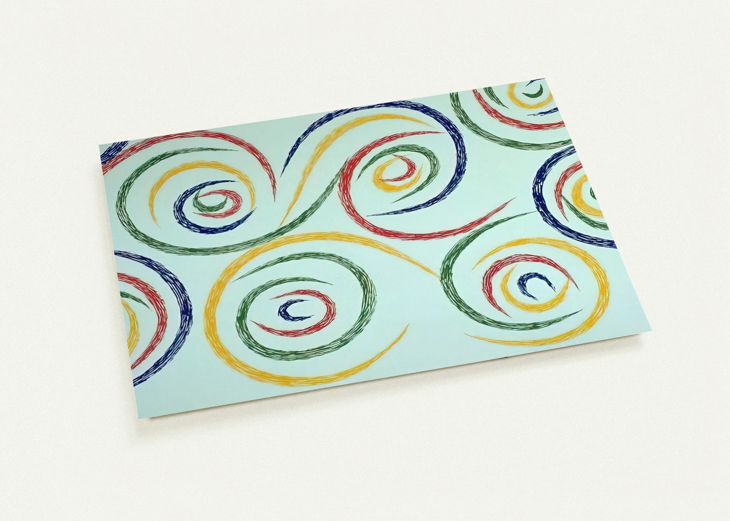 Cercles du Matin - 1992 By Piero Dorazio Pack of 10 Post Cards | Piero Dorazio Post Cards | A6 (10.5 x 14.8 cm) - 4.1 x 5.8 inches