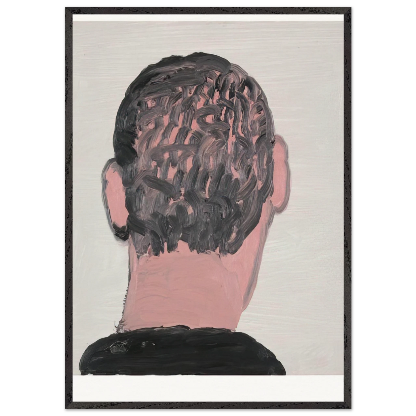 UNTITLED 7 N3 - Philip Guston 70x100 cm / 28x40 inches Framed Art Print – Black Wooden Frame