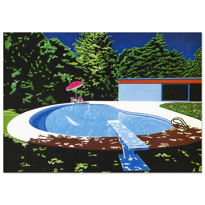 Hiroshi Nagai - NIAGARA 07SH 944 Wall Art - 30x40 cm / 12x16 inches - Premium Wooden Framed Poster With Fine Art Paper - White frame