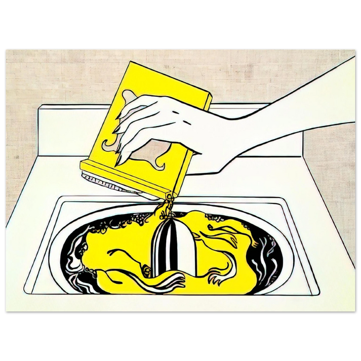 Roy Lichtenstein - WASHING MACHINE 1961 75x100 cm / 30x40inches Fine Art Poster