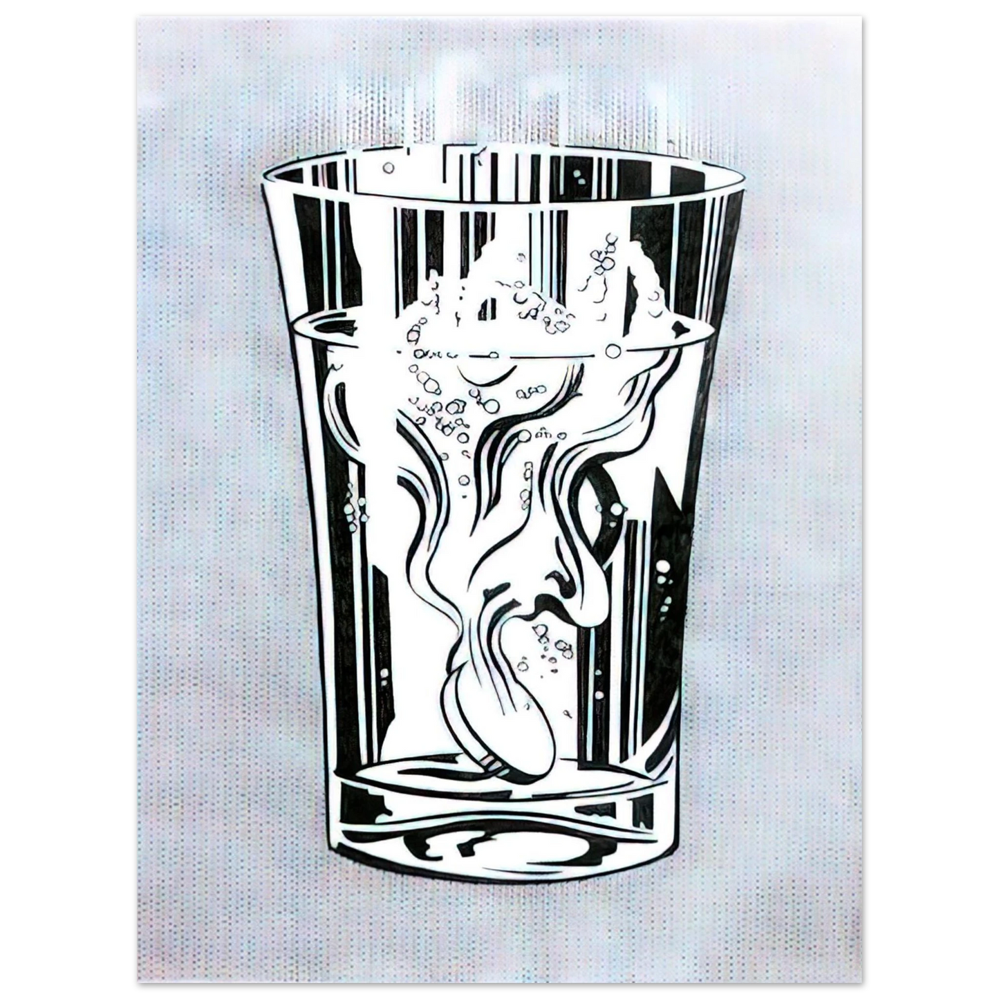 Roy Lichtenstein - ALKA SELTZER 1966 75x100 cm / 30x40inches Fine Art Poster