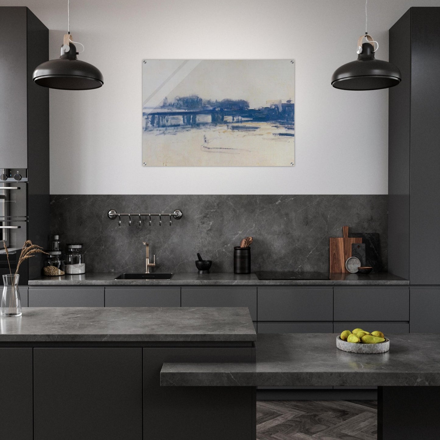Charing Cross Bridge study - claude monet Acrylic Print - 70x100 cm / 28x40″ inches