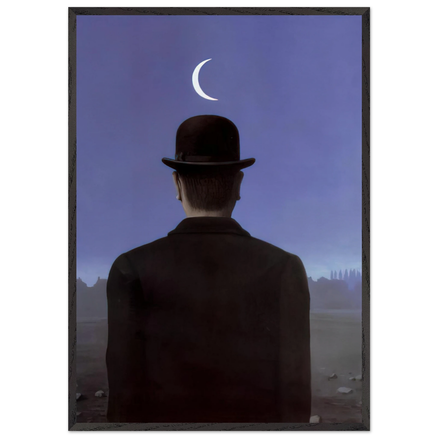 THE SCHOOLMASTER 1954 - Rene Magritte 70x100 cm / 28x40 inches Framed Art Print – Black Wooden Frame