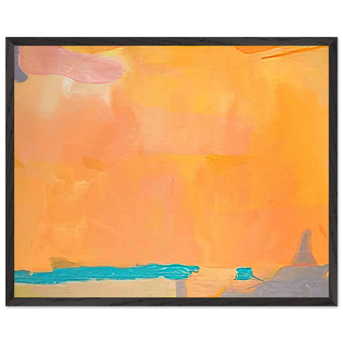 Helen Frankenthaler - Royal Fireworks - 1975 Wall art - A3 (29.7 x 42 cm) - Premium Wooden Framed Poster With Fine Art Paper-canvas - Wood frame