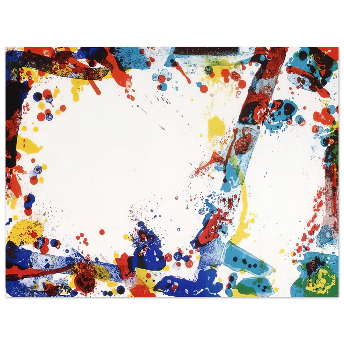 Sam Francis - Green Ring 75x100 cm / 30x40inches Fine Art Poster