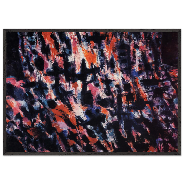 Passion - 1982 - Alfred Manessier 70x100 cm / 28x40 inches Framed Art Print – Black Wooden Frame