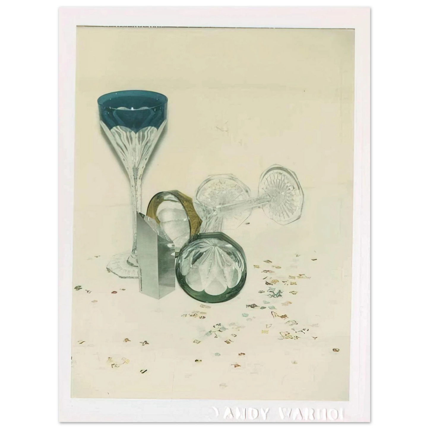 Andy Warhol - Committee 2000 Champagne Glasses 75x100 cm / 30x40inches Fine Art Poster