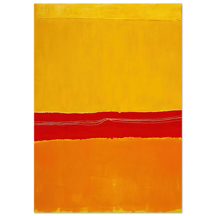 Mark Rothko - No.5No.22 - 1950 Wall Art - 60x80 cm / 24x32 inches - Premium Wooden Framed Poster With Fine Art Paper - Black frame