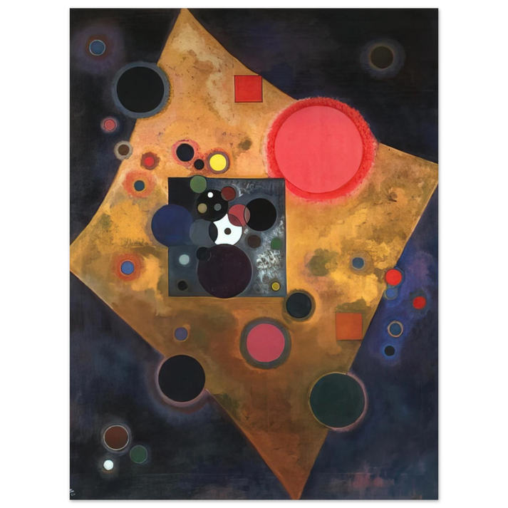 Wassily Kandinsky - ACCENT ON ROSE 1926 75x100 cm / 30x40inches Fine Art Poster