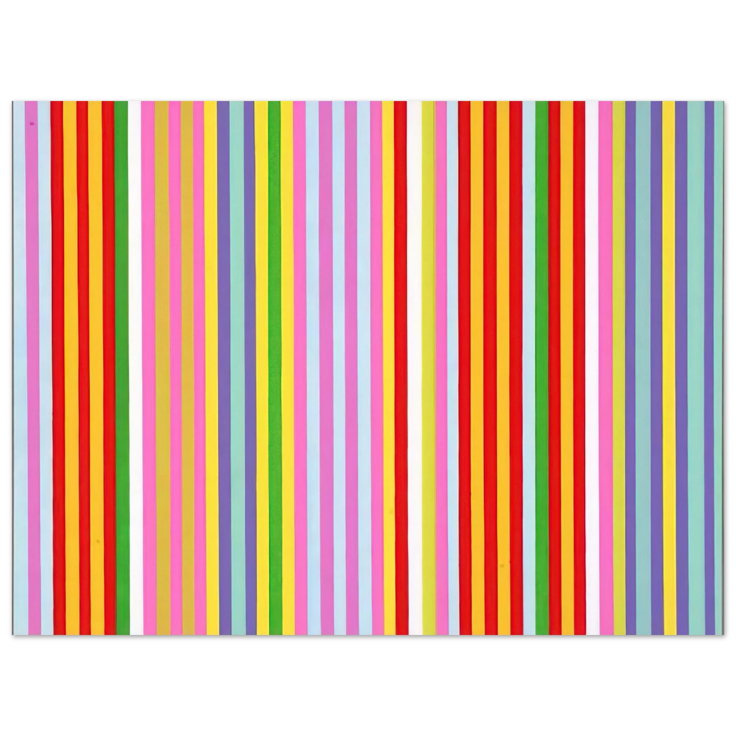 Gene Davis - Powwow - 1969 75x100 cm / 30x40inches Fine Art Poster