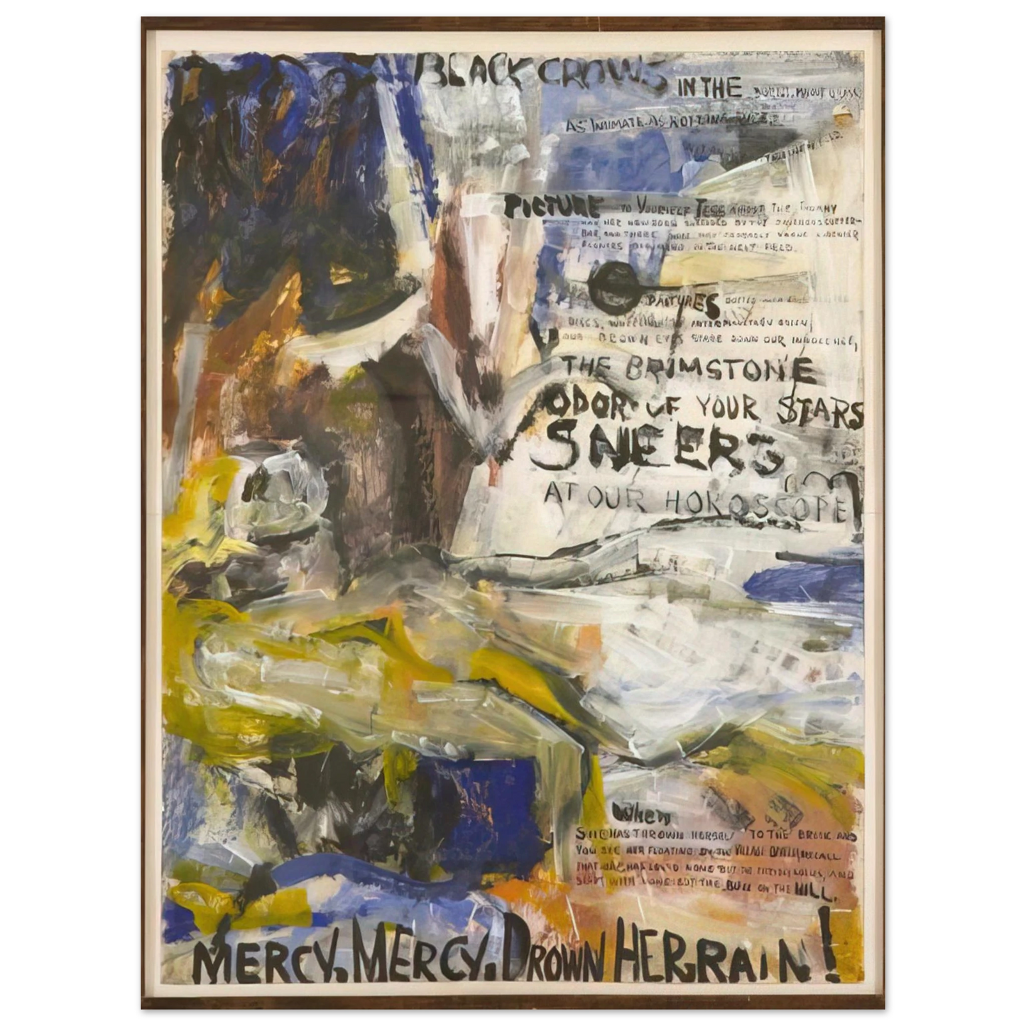 Grace Hartigan - The Oranges, No. 1 Black Crows 75x100 cm / 30x40inches Fine Art Poster