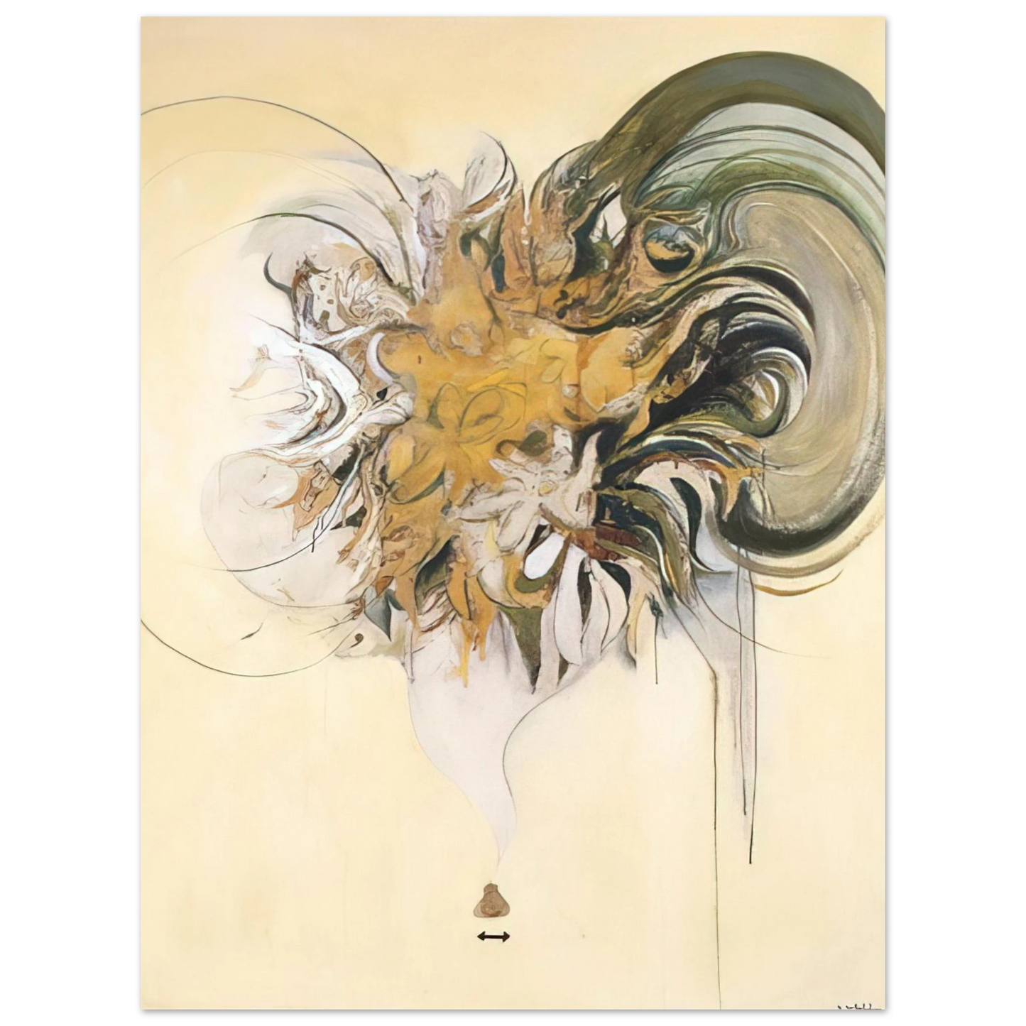 Brett Whiteley - Listening to Nature - 1964 75x100 cm / 30x40inches Fine Art Poster