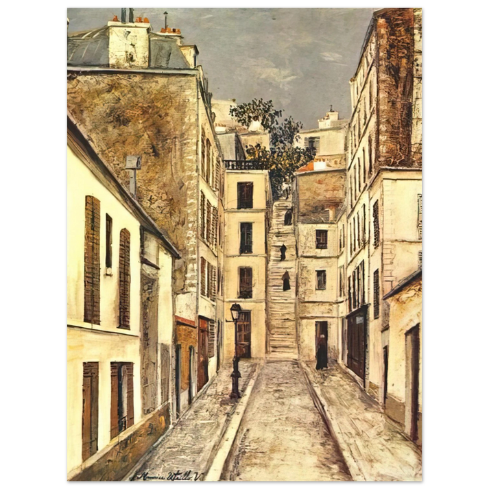 Maurice Utrillo - THE PASSAGE THE DEAD END 75x100 cm / 30x40inches Fine Art Poster