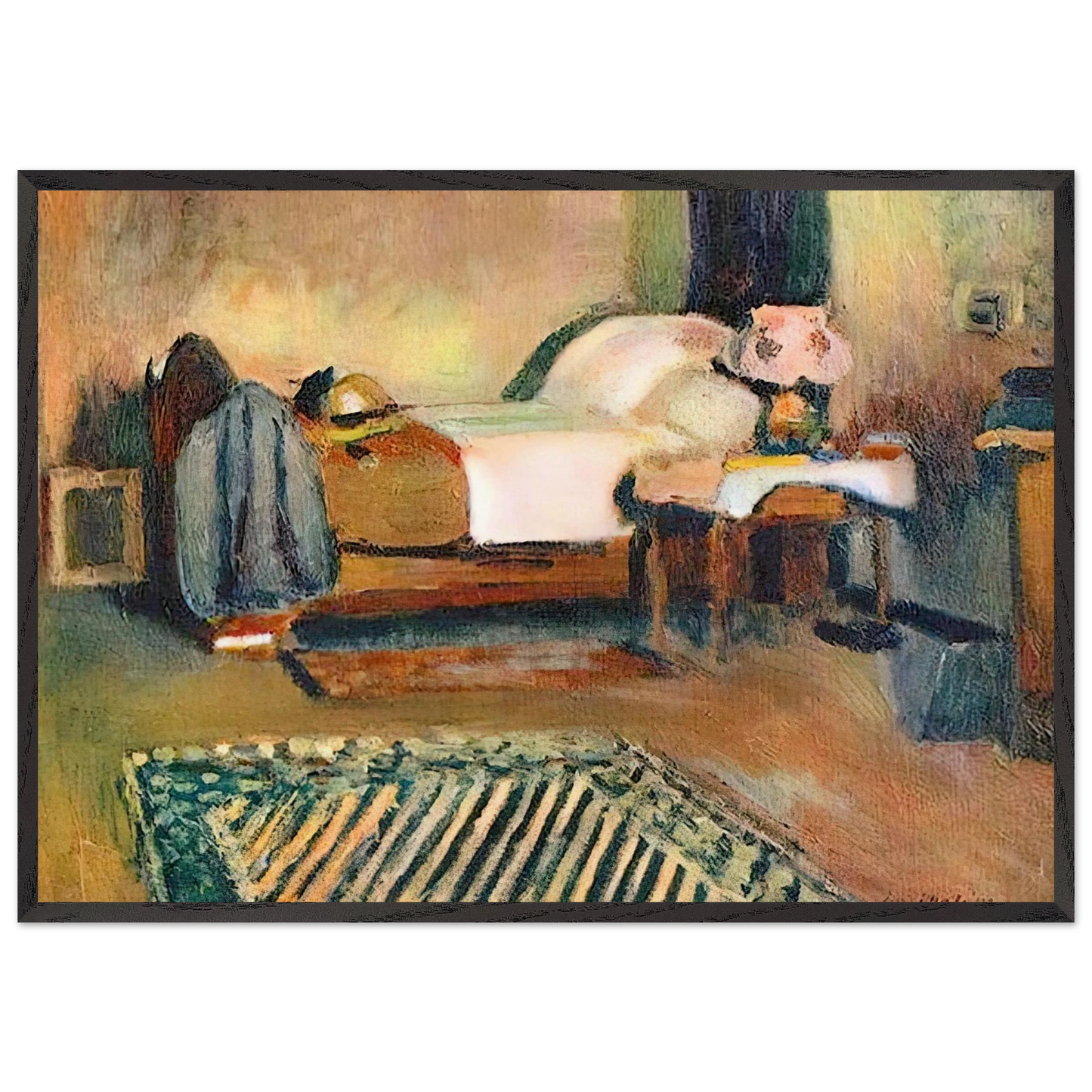 MY ROOM IN AJACCIO 1889 - Henri Matisse 70x100 cm / 28x40 inches Framed Art Print – Black Wooden Frame