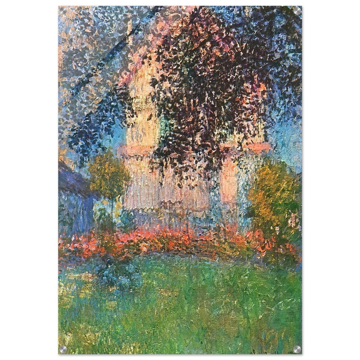 The Artist's House in Argenteuil - claude monet Acrylic Print - 70x100 cm / 28x40″ inches | claude monet Wall Art | claude monet Prints