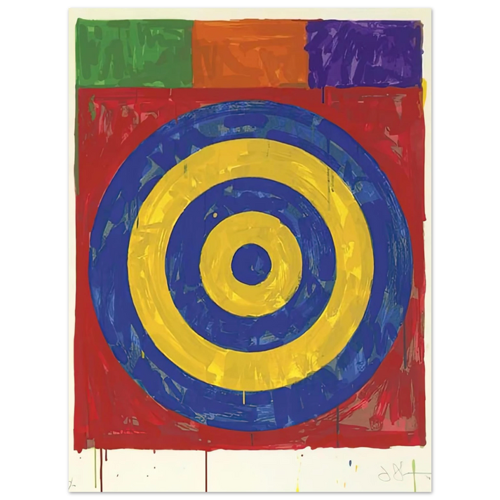 Jasper Johns - TARGET ULAE 147 1974 75x100 cm / 30x40inches Fine Art Poster