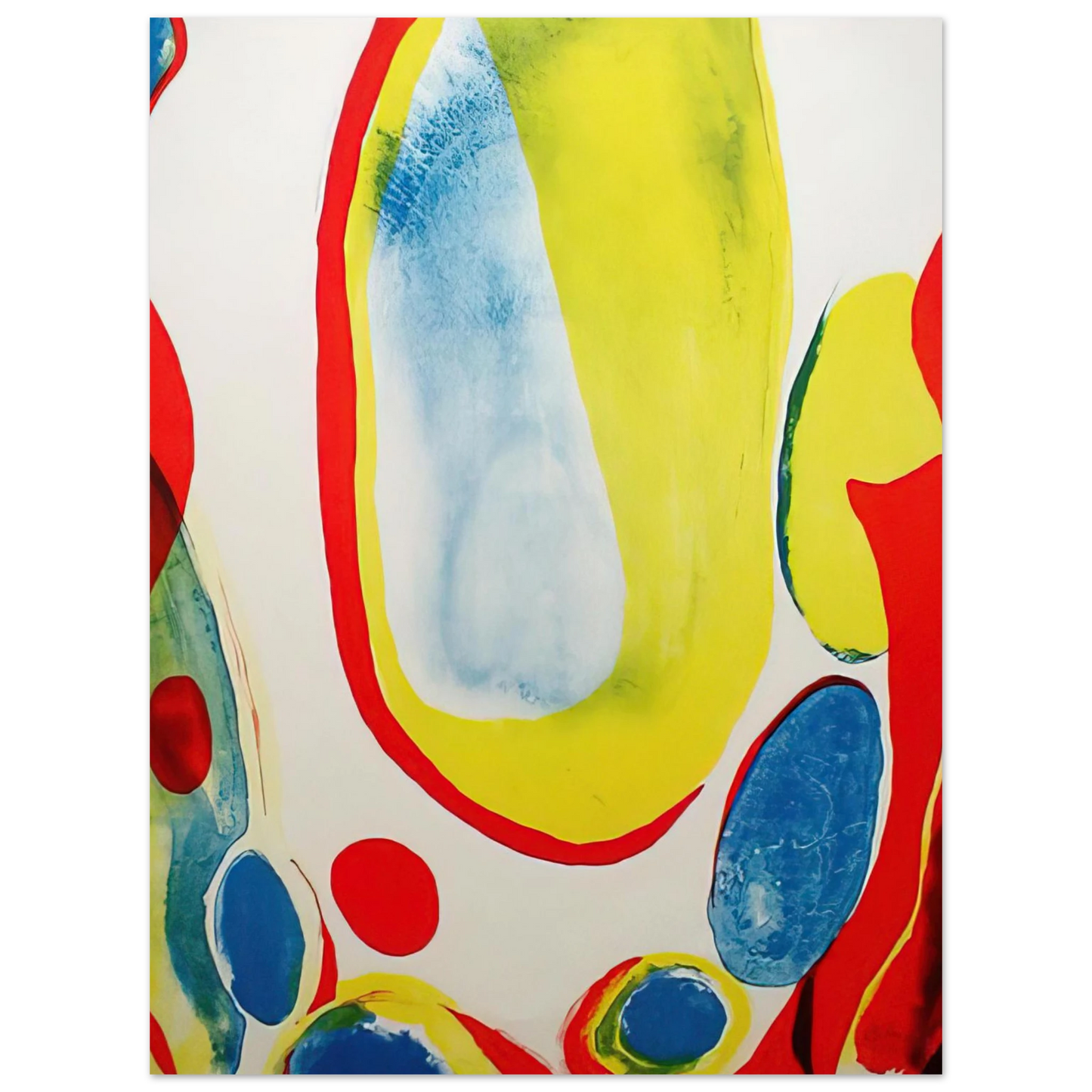 Alice Baber - Red, Yellow and Blue 75x100 cm / 30x40inches Fine Art Poster