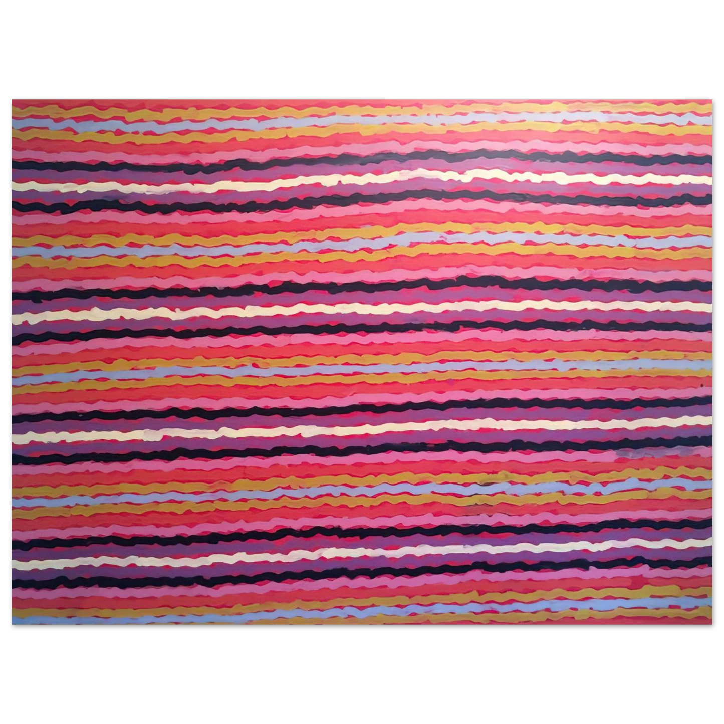 Clifford Possum Tjapaltjarri - Spear Dreaming, South of Naperby - 1995 75x100 cm / 30x40inches Fine Art Poster