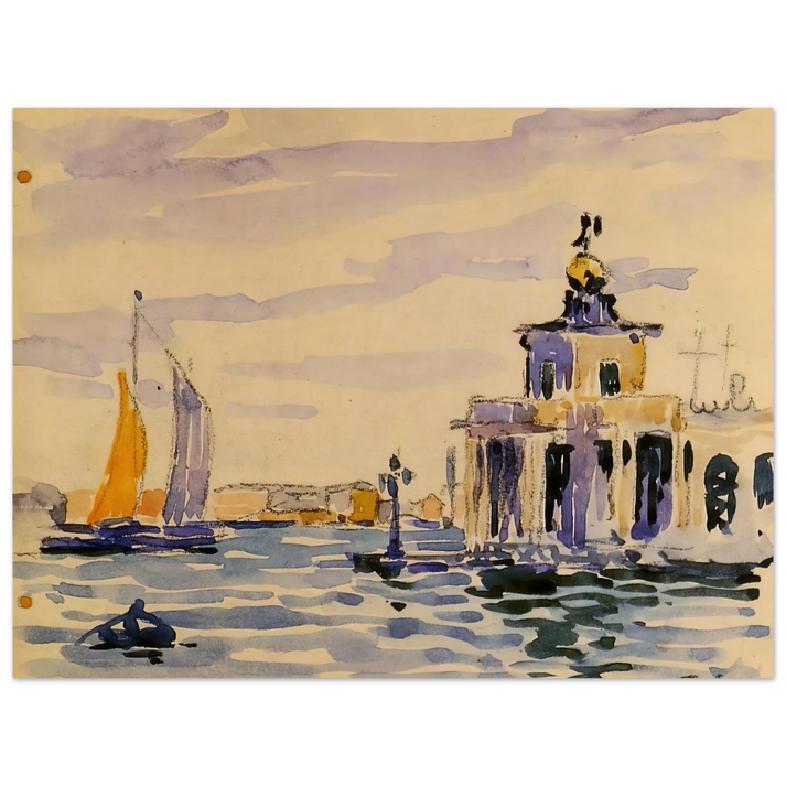 Henri-Edmond Cross - La Dogana 75x100 cm / 30x40inches Fine Art Poster