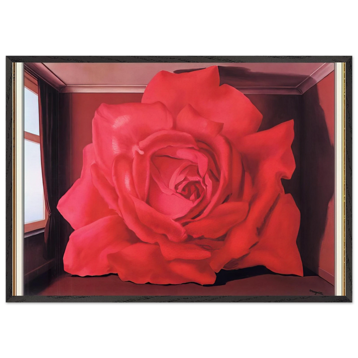 THE TOMB OF THE WRESTLERS 1960 - Rene Magritte 70x100 cm / 28x40 inches Framed Art Print – Black Wooden Frame