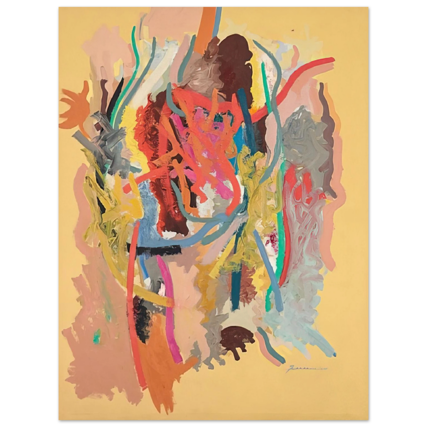 John Ferren - The Changeling - 1964 75x100 cm / 30x40inches Fine Art Poster