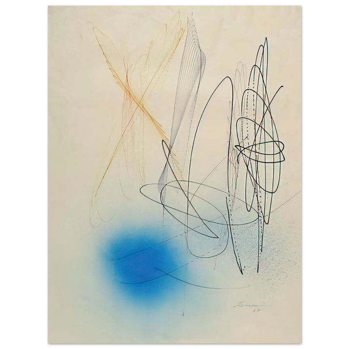 John Ferren - Abstract Composition - 1968 75x100 cm / 30x40inches Fine Art Poster