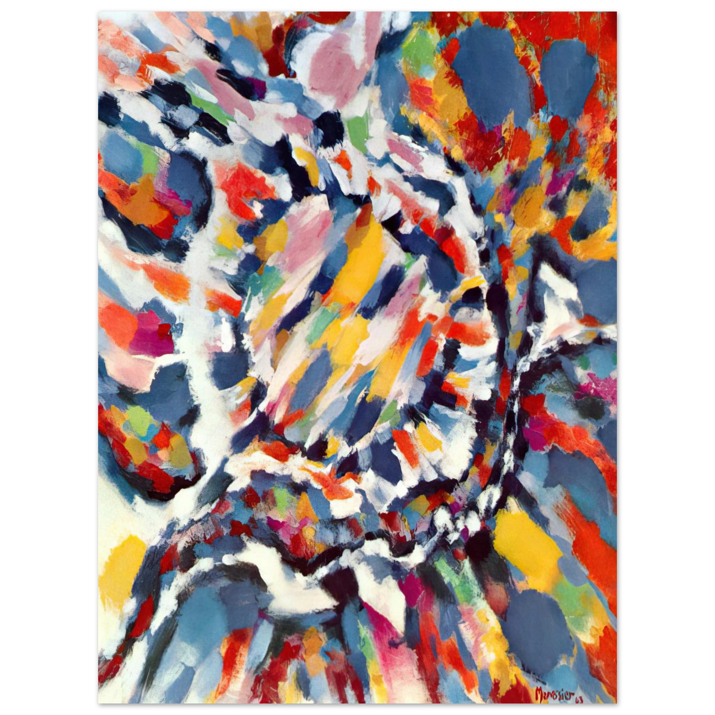 Alfred Manessier - La Sève - 1963 75x100 cm / 30x40inches Fine Art Poster